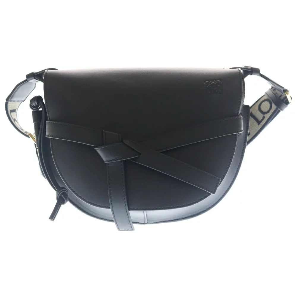 LOEWE Gate Dual Bag Leather Shoulder Black